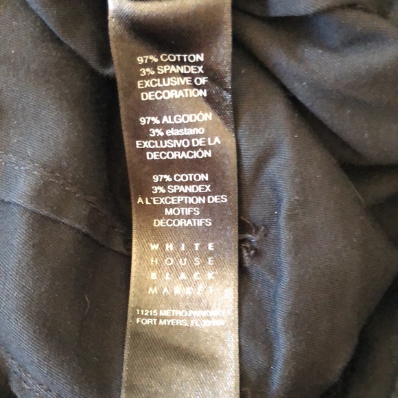 EUC - WHBM Black Slim Crop Pant - Picture 11 of 11